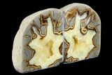 Crystal Filled Septarian Geode Bookends - Utah #184585-2